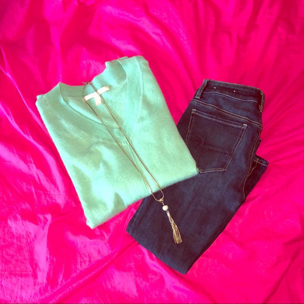 Beautiful, mint cashmere sweater